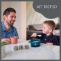 Набор тарелка на присоске и ложка TAST'ISY, синий (15 – 24 мес.) (A005405)