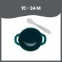 Набор тарелка на присоске и ложка TAST'ISY, синий (15 – 24 мес.) (A005405)